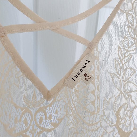 Cream Lace Tank Top - Picture 3 of 3